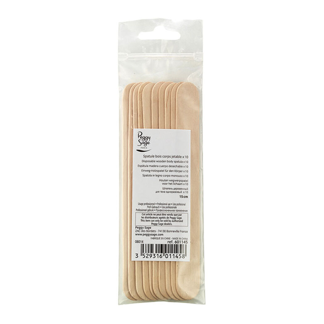 Spatules bois corps jetables lot de 10